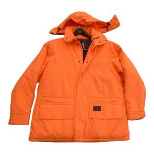 Walls Jacket Mens 2xl Blaze Orange Hunting Insulated Hooded Deer Camp Outdoor